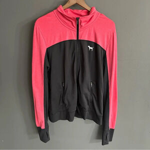 Victoria Secret PINK‎ Zip Up Grey and Pink. Large. GUC